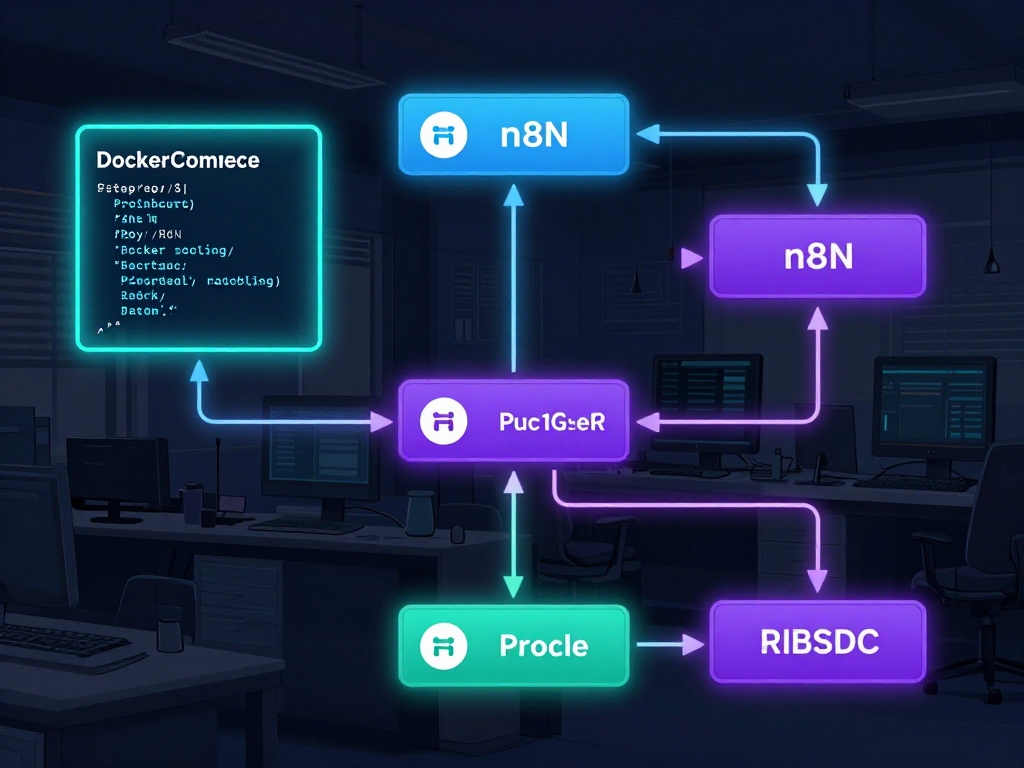n8n automation setup docker compose visualization for self-hosted n8n India MSME