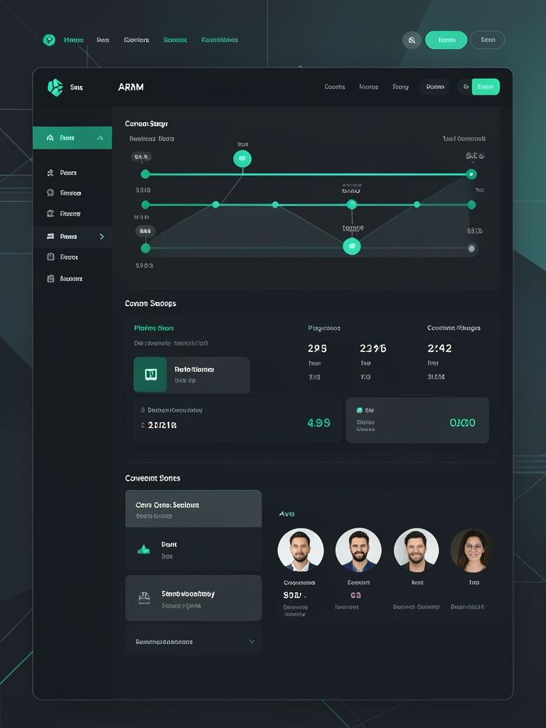 Automated Sales Pipeline CRM Dashboard View