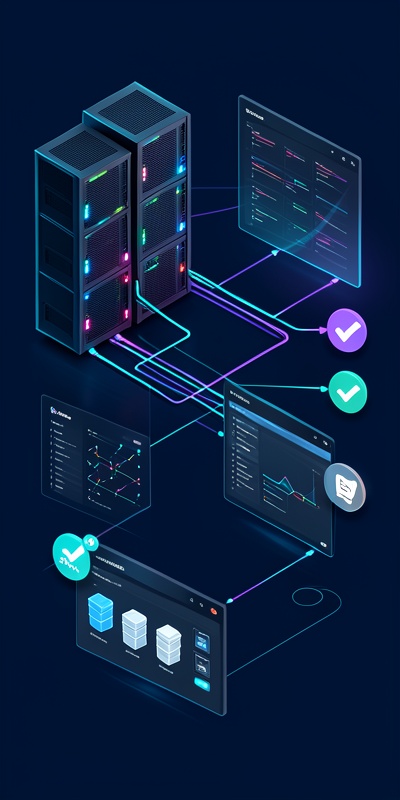 Coolify deployment pipeline visualization showing Docker containers, health checks, and traffic switching architecture