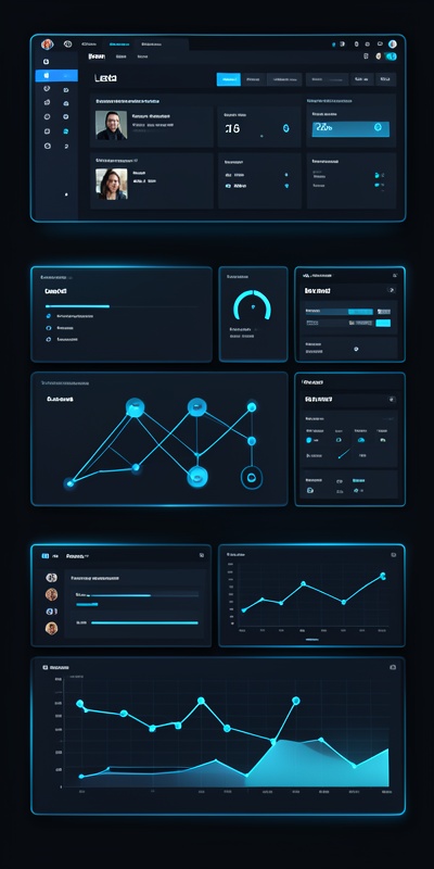 Modern CRM dashboard with LinkedIn integration showing lead management automation workflows