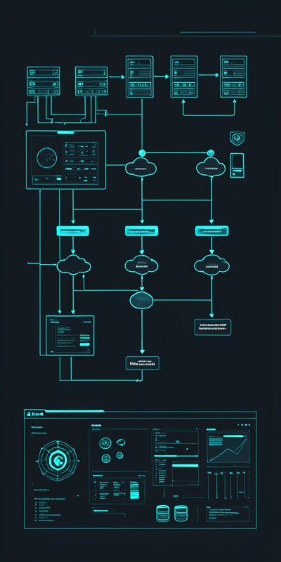n8n Supabase integration architecture diagram showing workflow nodes, database connections, and infrastructure components